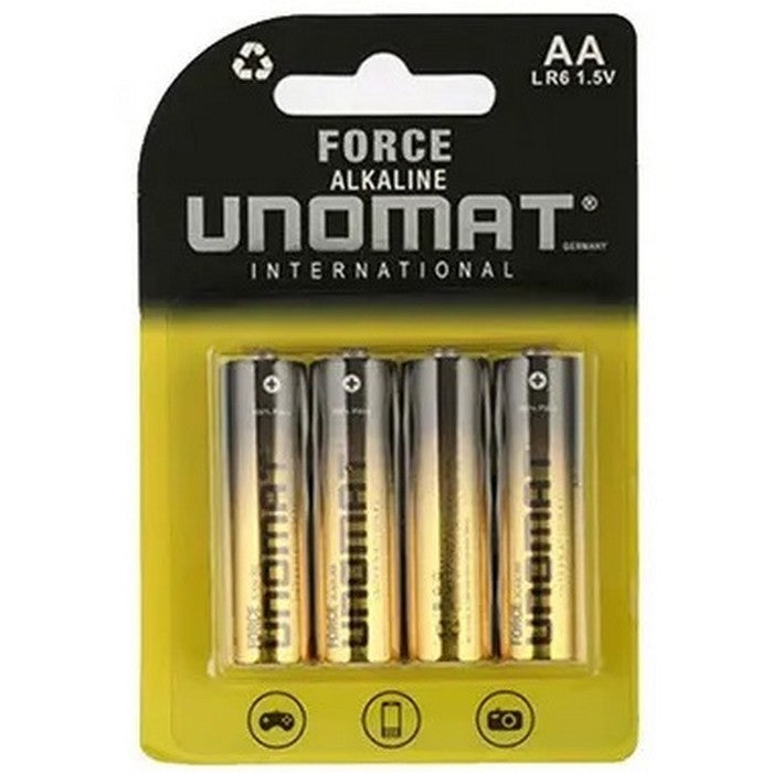 UNOMAT FORCE Battery Alkaline AA-4 Carded