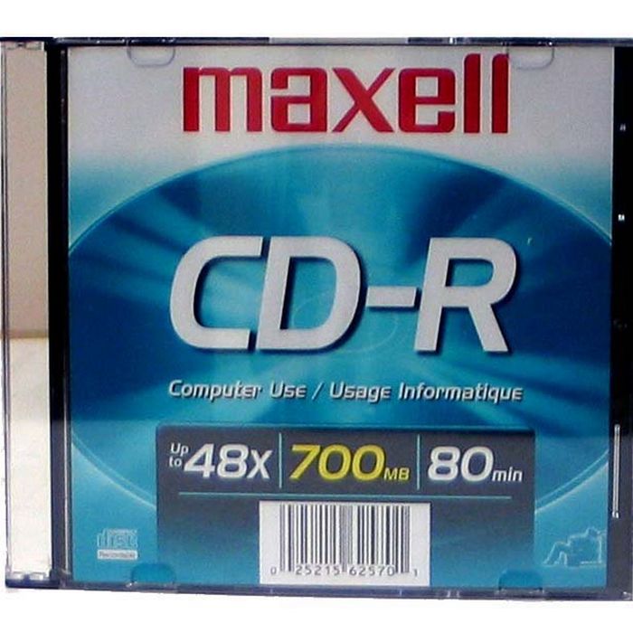 MAXELL CD-R data Jewel Box 48x 80min