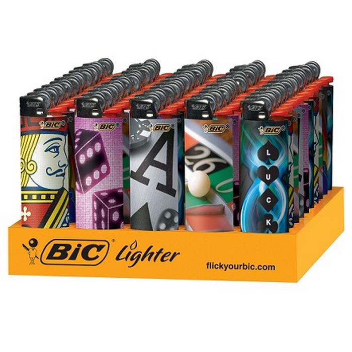 BIC CASINO Lighters Display of 50Â