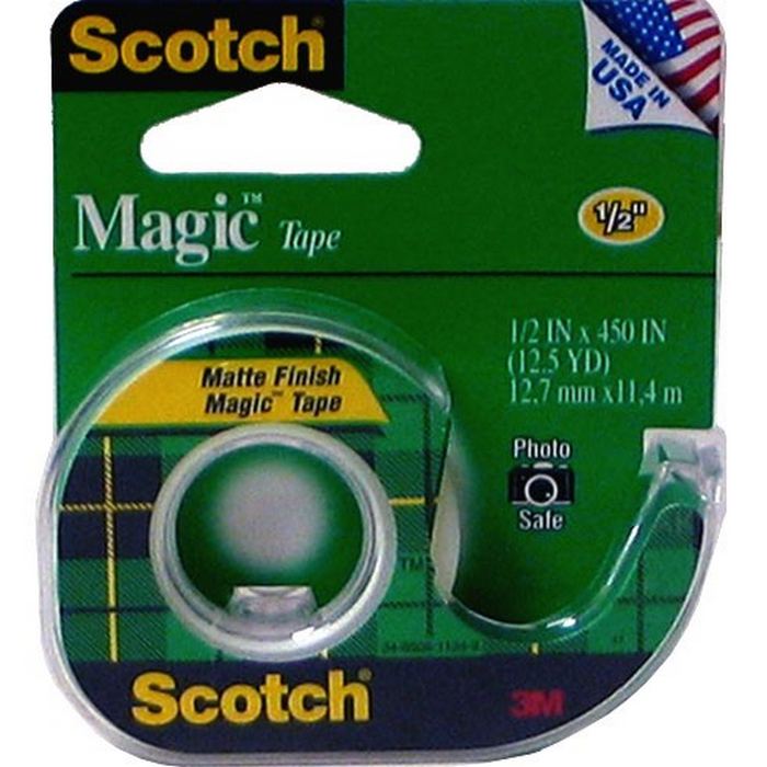 3M 104A Utility tape Magic TRansprnt 1/2 x 450