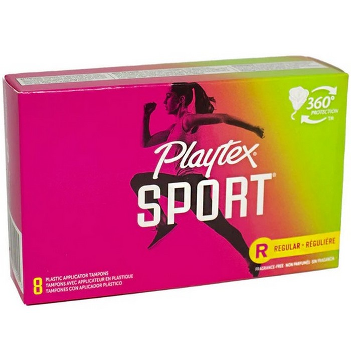 PLAYTEX SPORT 8ct Regular Unscented