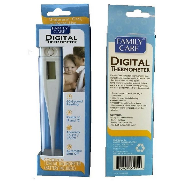 DIGITAL THERMOMETER Oral Underarm Rectal
