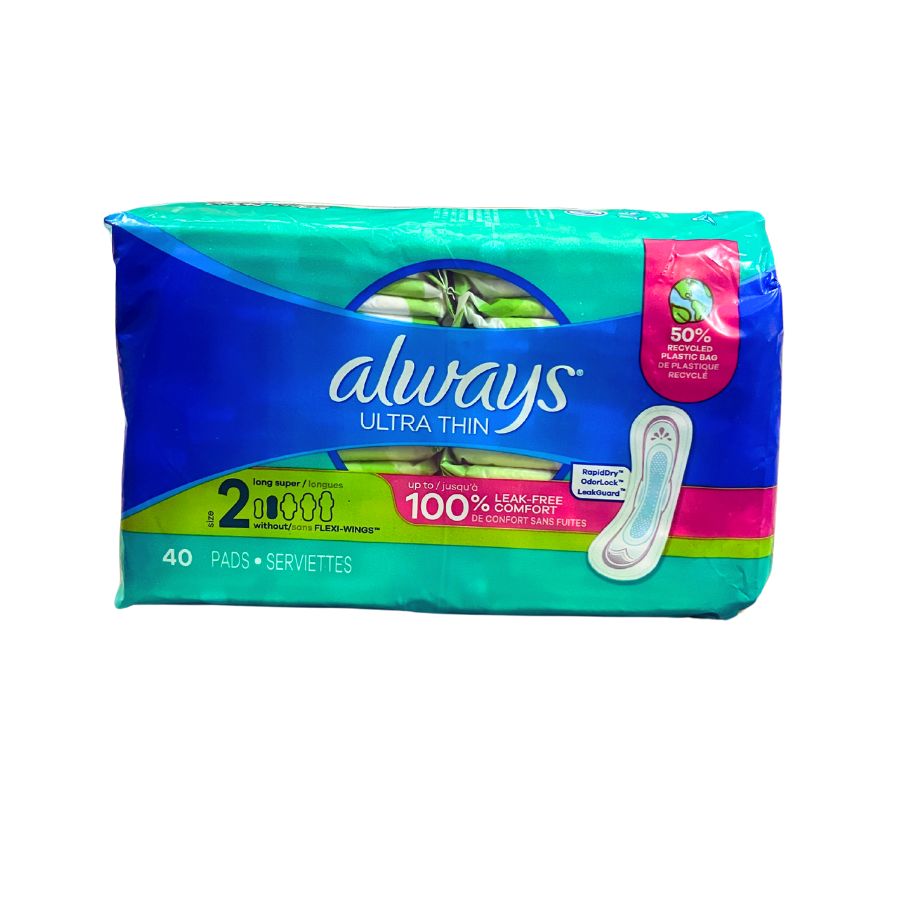 ALWAYS Ultra Thin size #2 3 packs of 40ct