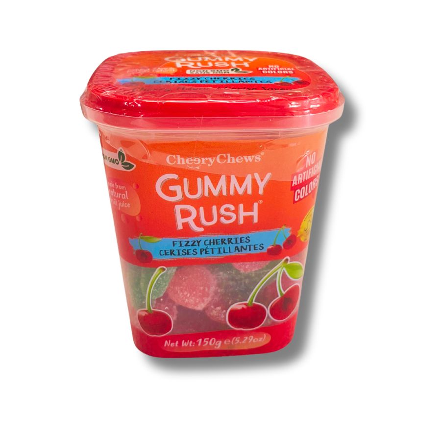 GUMMY RUSH Fizzy Cherries 150g/5.3oz