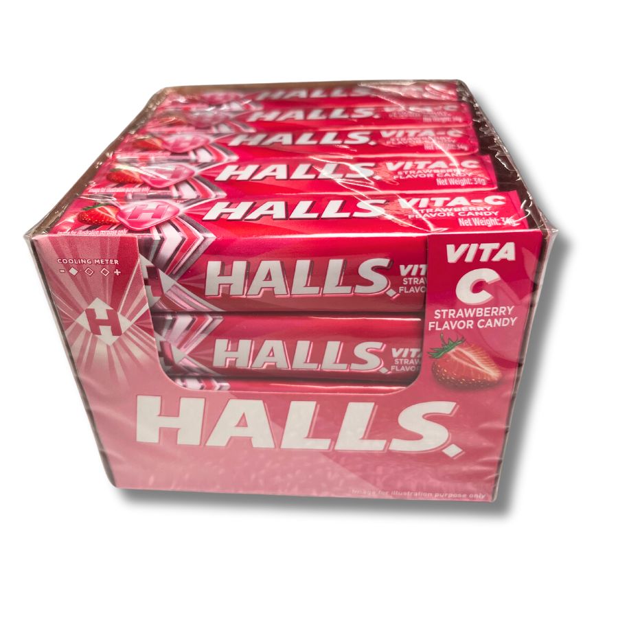HALLS IMPORT STRAWBERRY 20CT