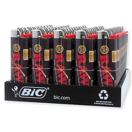 BIC RAW CLASSIC Lighters Display/50 Black