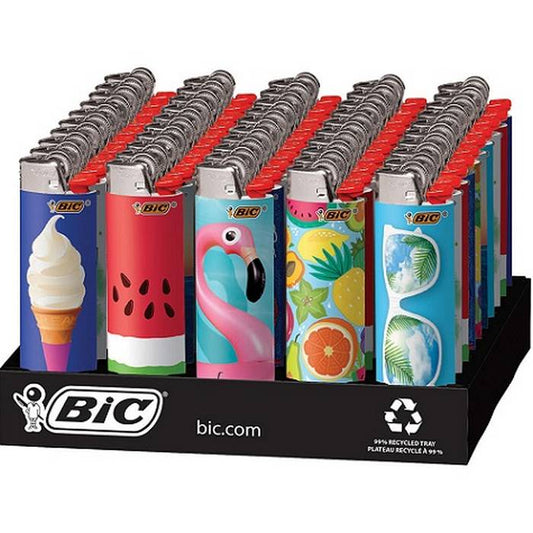BIC VACATION Lighters Display of 50