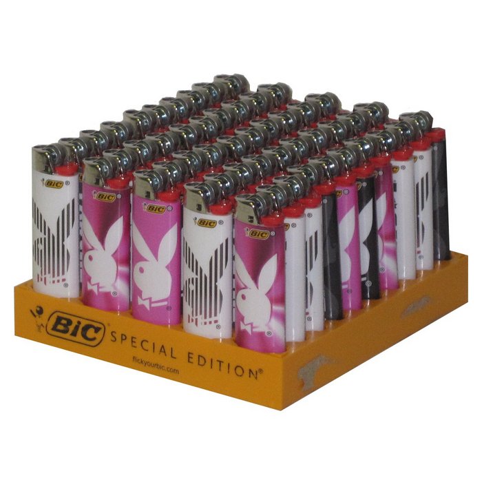 PLAYBOY LOGO BIC Lighters Display of 50