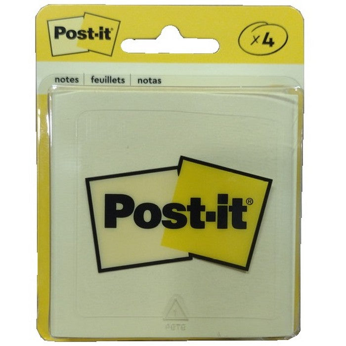 3M POST-IT NOTES 4pk&nbsp;200 Sheets Yellow 3"x3"