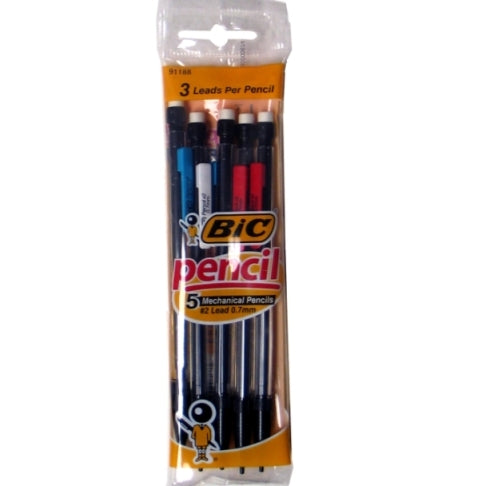 MECHINCAL PENCIL BIC .7mm 5pk