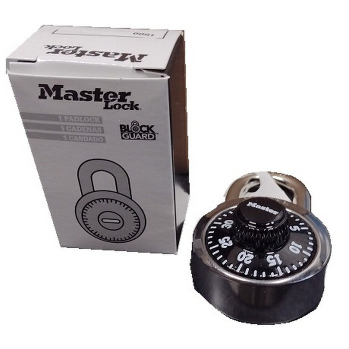 MASTER COMBINATION 1500 Black Padlock Boxed