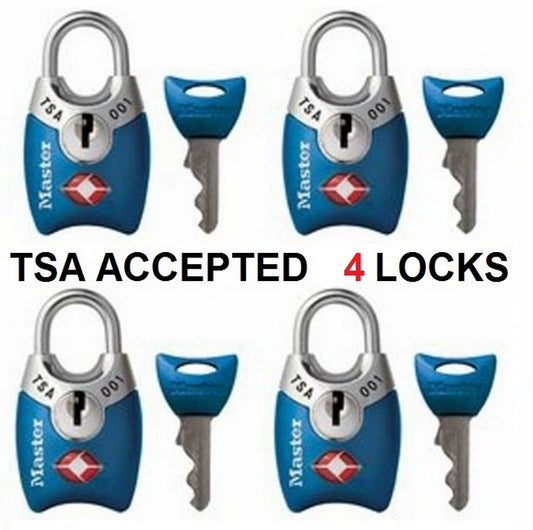 MASTERLOCK 4pk TSA Luggage Lock TSA Accepted