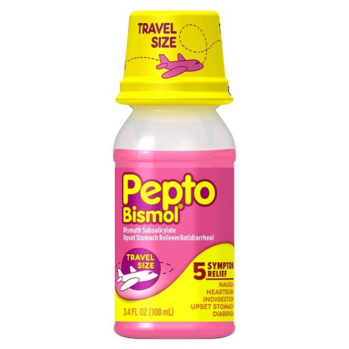PEPTO BISMOL Liquid 3.4oz Travel Size Orig