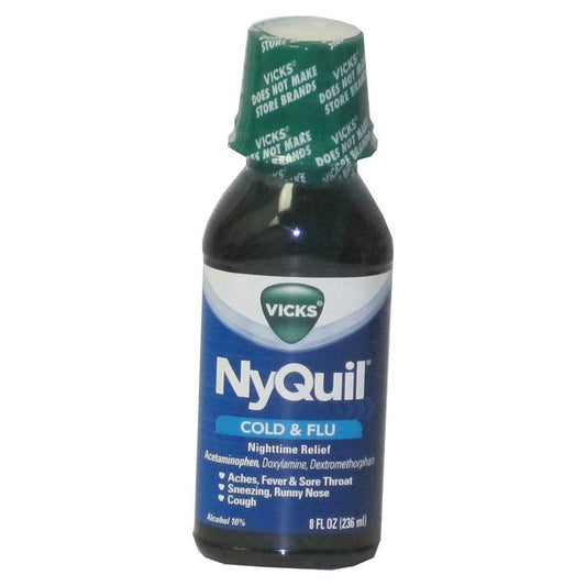 NYQUIL 8oz Liquid Cold & Flu Nighttime Relief