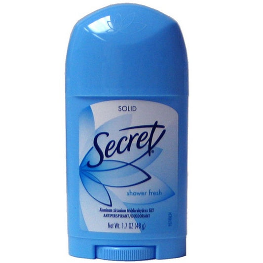 SECRET solid deod 1.7oz A/P Shower Fresh