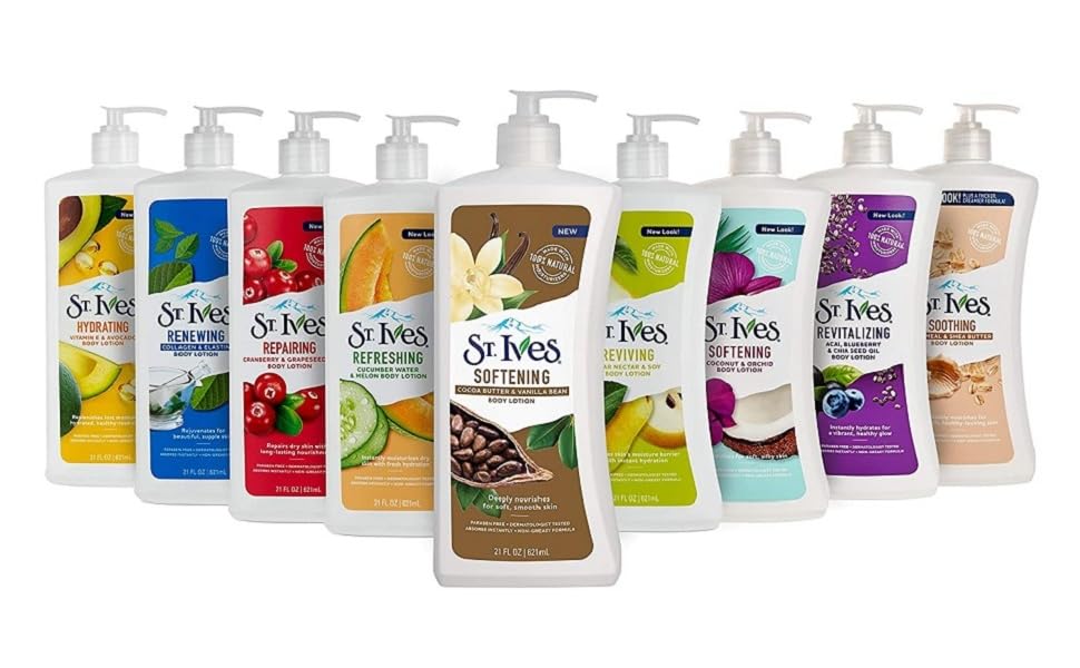 ST.IVES BODY LOTION 21oz (4pk)