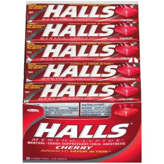 HALLS cherry box of 20 9ct sticks