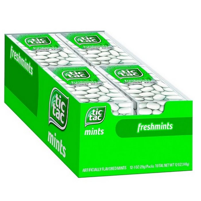TIC TAC 60ct Freshmint Box of 12