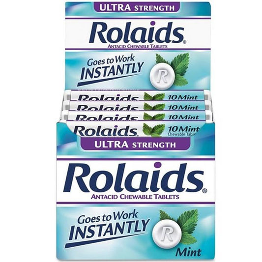 ROLAIDS ULTRA STR Mint Tablet Box/12x10s