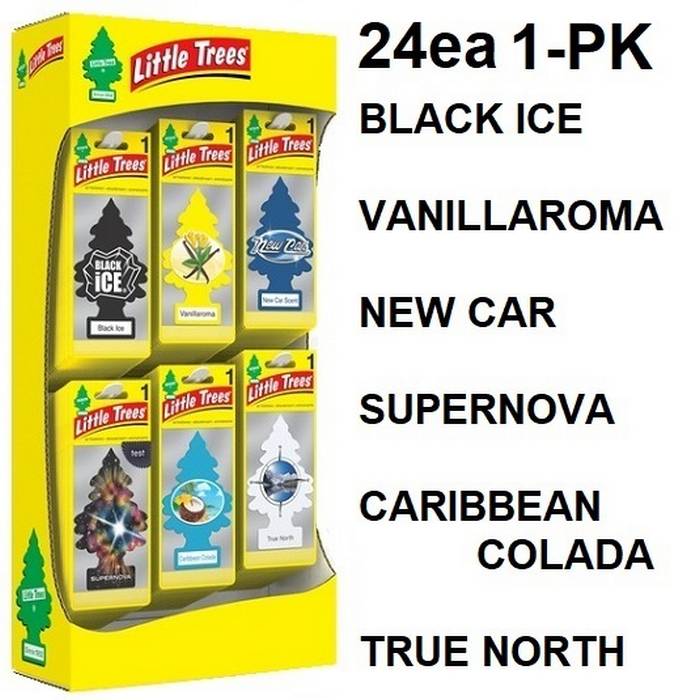 CAR FRESHNER DISPLAY 1pk Assorted Scents 144ct