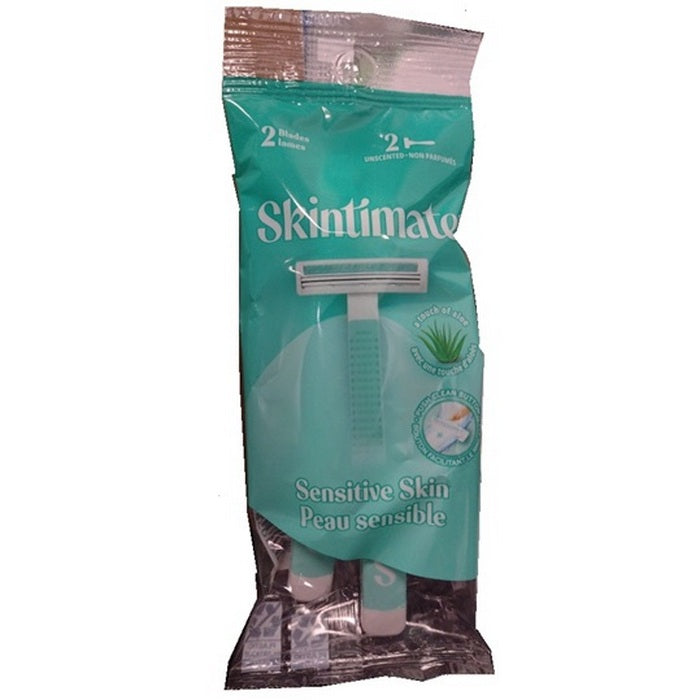 SKINTIMATE 2ct Razor 2blade Sensitive Disposbl