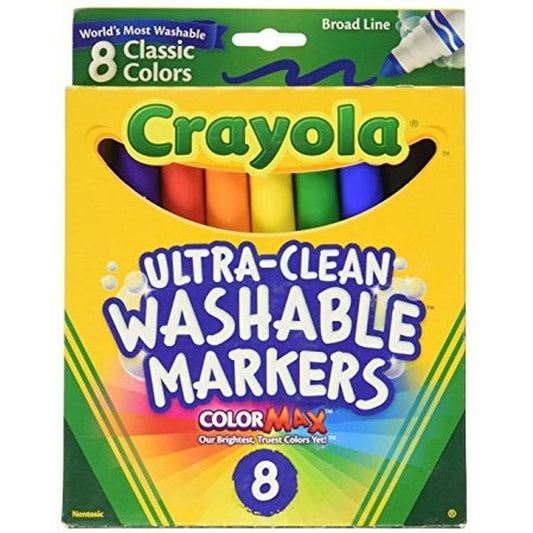 CRAYOLA WASHABLE Colored Markers 8ct
