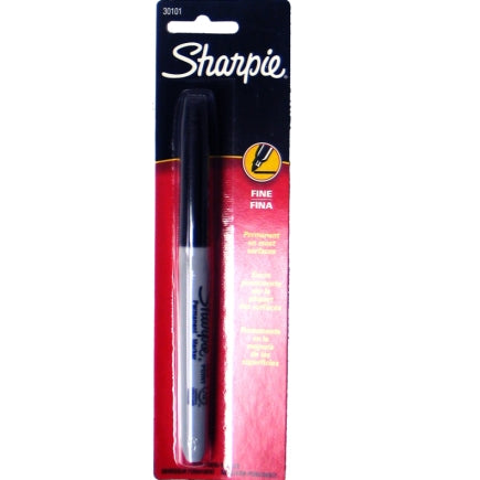 SHARPIE Marker Black Carded fine pt