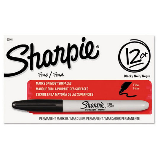 SHARPIE MARKER boxed Black fine point
