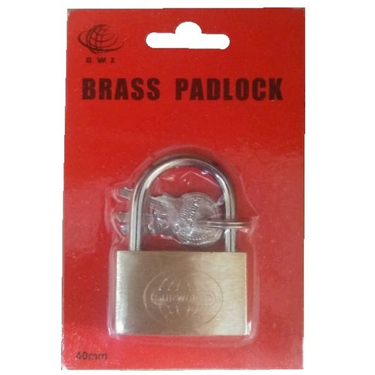 40mm Brass padlock individually carded