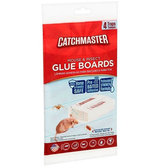 CATCHMASTER 4pk Glue Trap#1872 Mouse/Insect bo