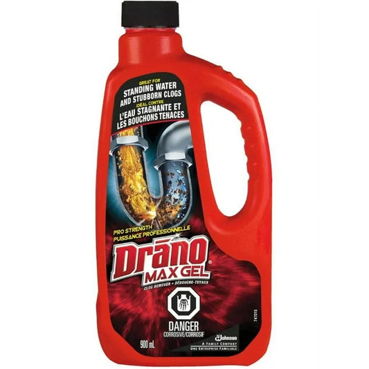 DRANO LIQUID DRAIN CLEANER CLEANER 900ml/30oz 12ct