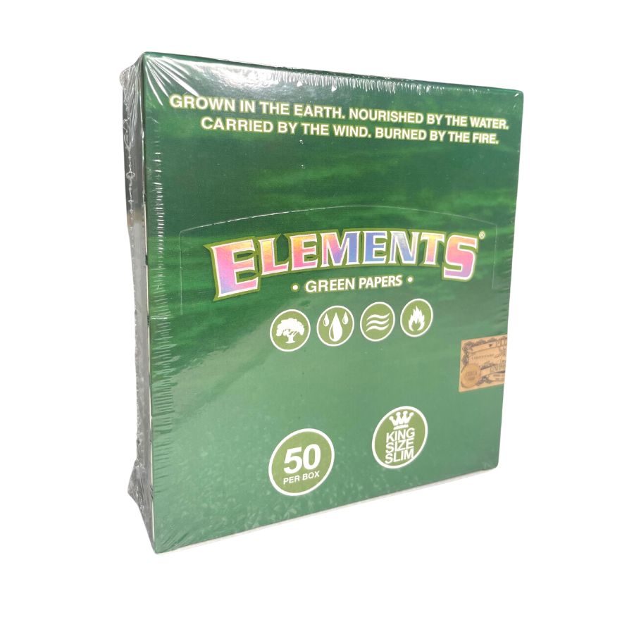 ELEMENTS GREEN PAPERS KING SIZE SLIM 50 PER BOX
