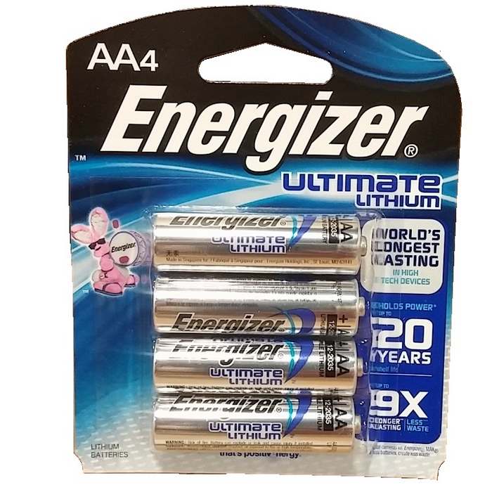 ENERGIZER LITHIUM AA-4 L91B4