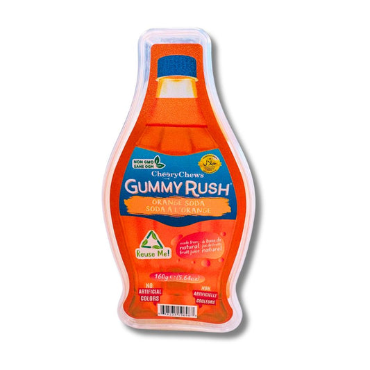 GUMMY RUSH orange soda 160g/5.64oz