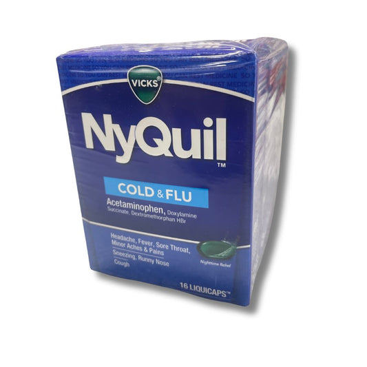 VICKS  NYQUIL COLD & FLU LIQUIDCAPS 16CT