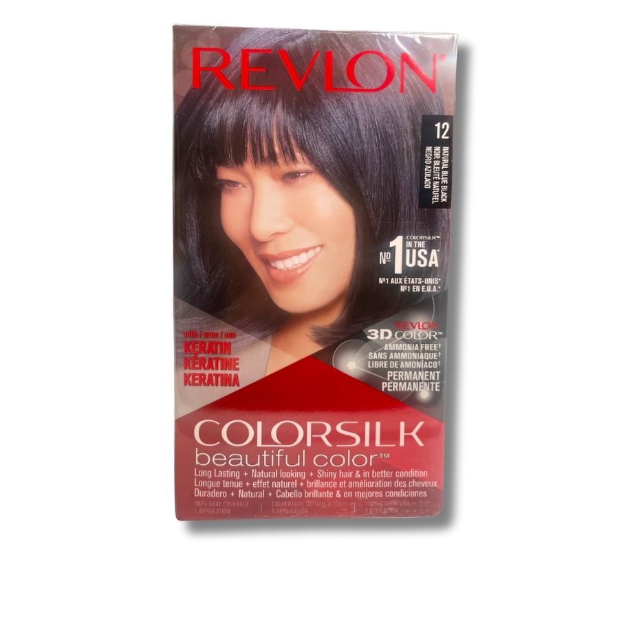 REVLON COLORSILK #12 Blue Black Hair Coloring