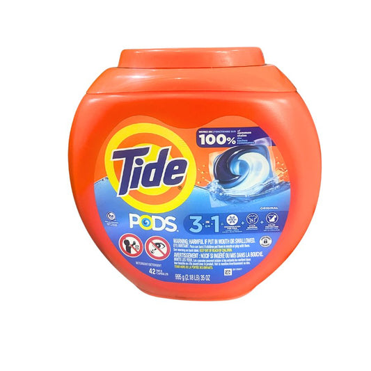 TIDE PODS LIQUID LAUNDRY DETERGENT 42S/4