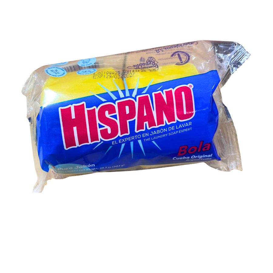 Hispano Jabon Laundry Soap - Round Bar (25x2), 10.7oz (304g)