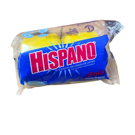 Hispano Jabon Laundry Soap - Round Bar (25x2), 10.7oz (304g)